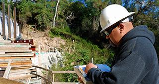 Photograph of a construction worker