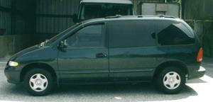 Green 1998 Dodge Caravan