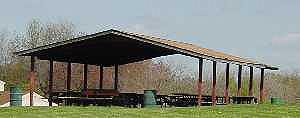 A pavilion in a park