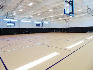 Basketball court at Soukup Arena